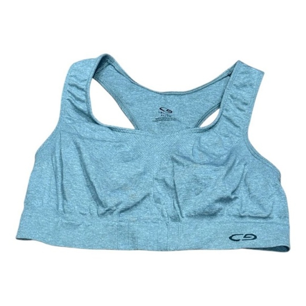 C9 Champion Sports Bra Womens XL Gray Racerback Seamless Active Training CN9531